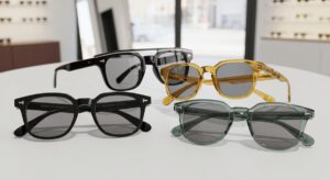 Okulary korekcyjne w estetyce retro – klasyczne wzory i modne kolory oprawek.